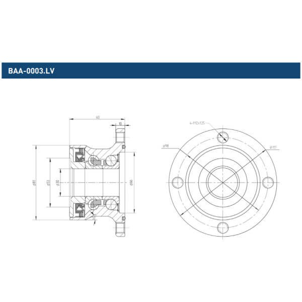 Подшипник BBC-R BAA-0003